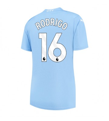 Manchester City Rodri Hernandez #16 Hemmatröja Dam 2023-24 Kortärmad